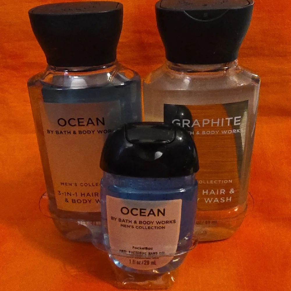 Bath & Body Works Ocean and Graphite Gift Set New